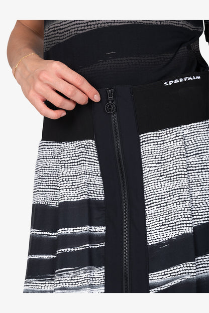 抽象印花半身裙