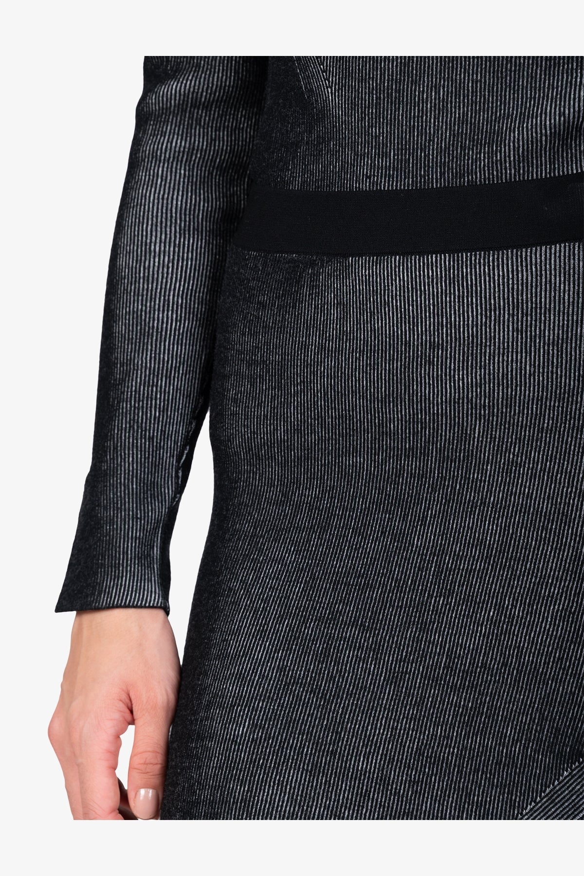 鬆緊腰Logo印字半身裙