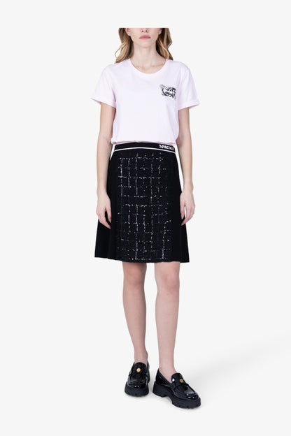 Knitted Skirt with Sequin Knit