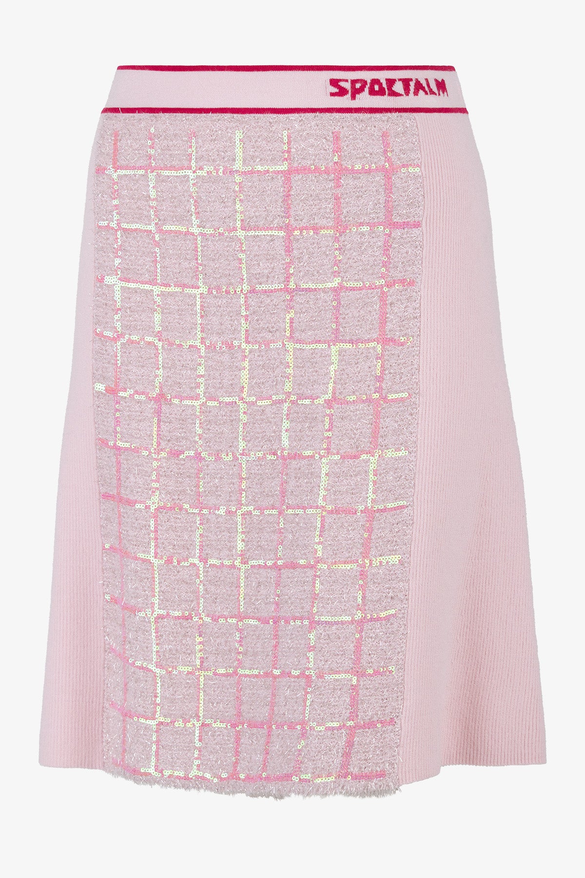 Knitted Skirt with Sequin Knit