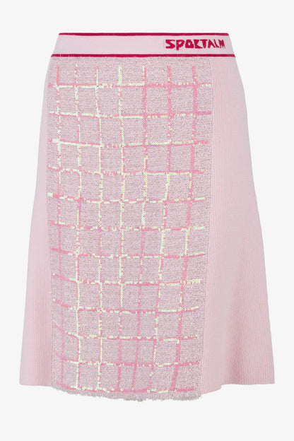 Knitted Skirt with Sequin Knit
