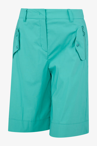 Bermuda Shorts with Wide Legs