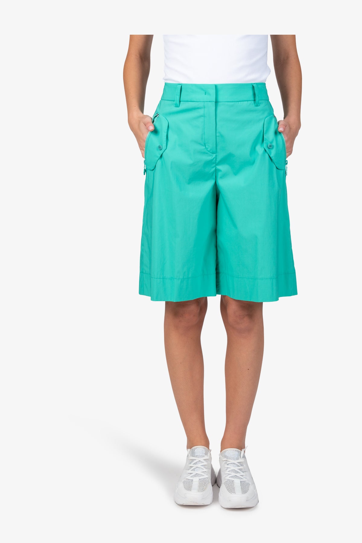 Bermuda Shorts with Wide Legs