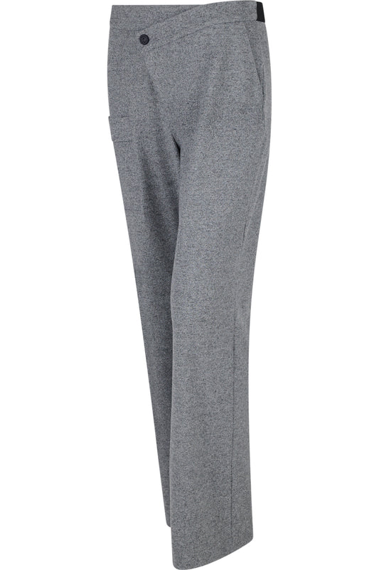 Trousers with Asymmetrical Waistband
