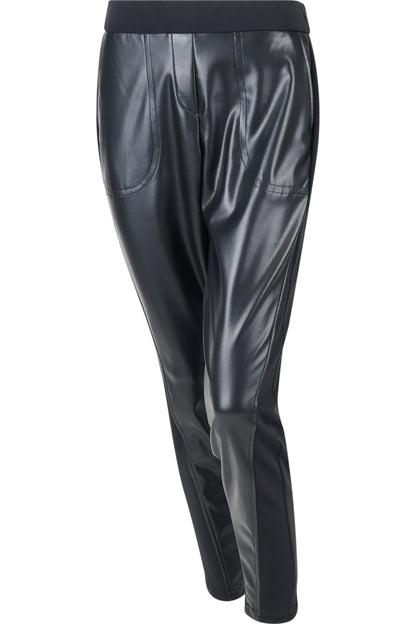 Synthetic Leather and Scuba Trousers