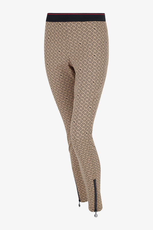 Slim Trousers in Graphic Jacquard