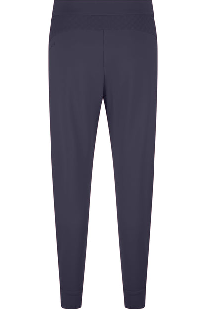 波點拼接鬆緊腰休閒褲