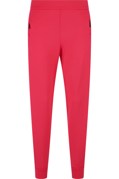 波點拼接鬆緊腰休閒褲