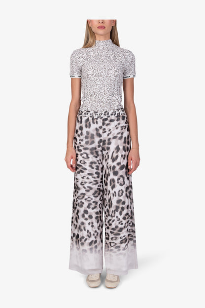 Leo Print Slip-on Trousers