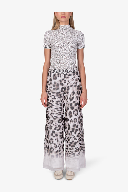 Leo Print Slip-on Trousers