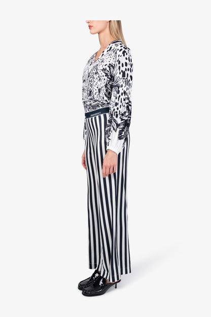 Fine Saitin Trousers with Viscose