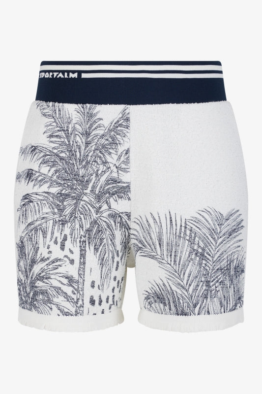 Bouclé Shorts with Cotton