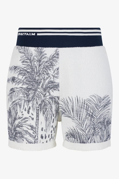 Bouclé Shorts with Cotton