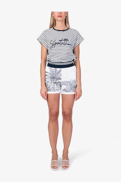 Bouclé Shorts with Cotton