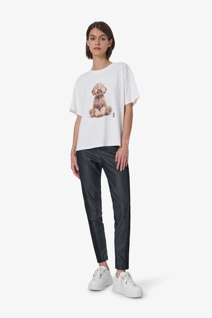 Leather Jersey Pants