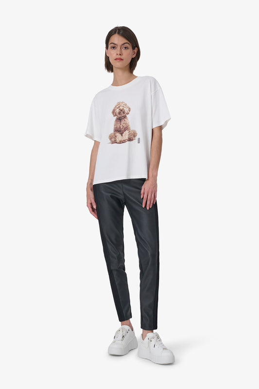 Leather Jersey Pants