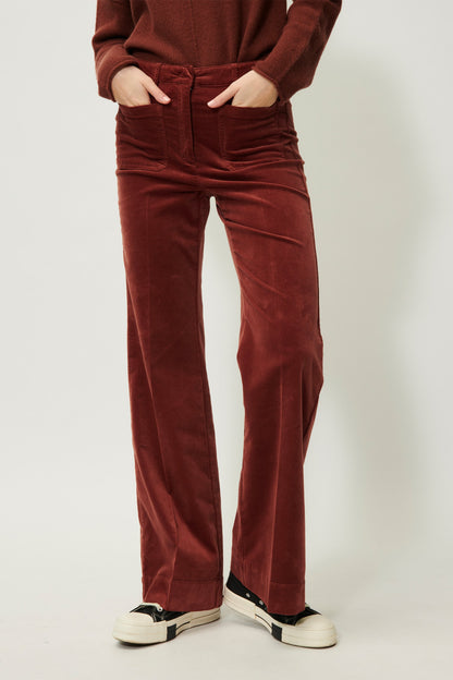 Flared Velvet Pants