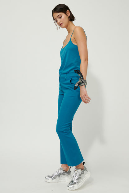 flare Pants with pressed creases
