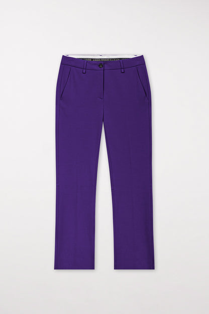 flare Pants with pressed creases