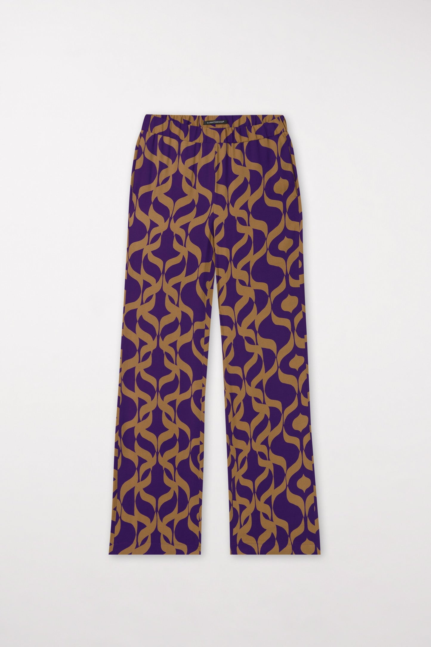 Wide leg Pants with a graphic inspired print