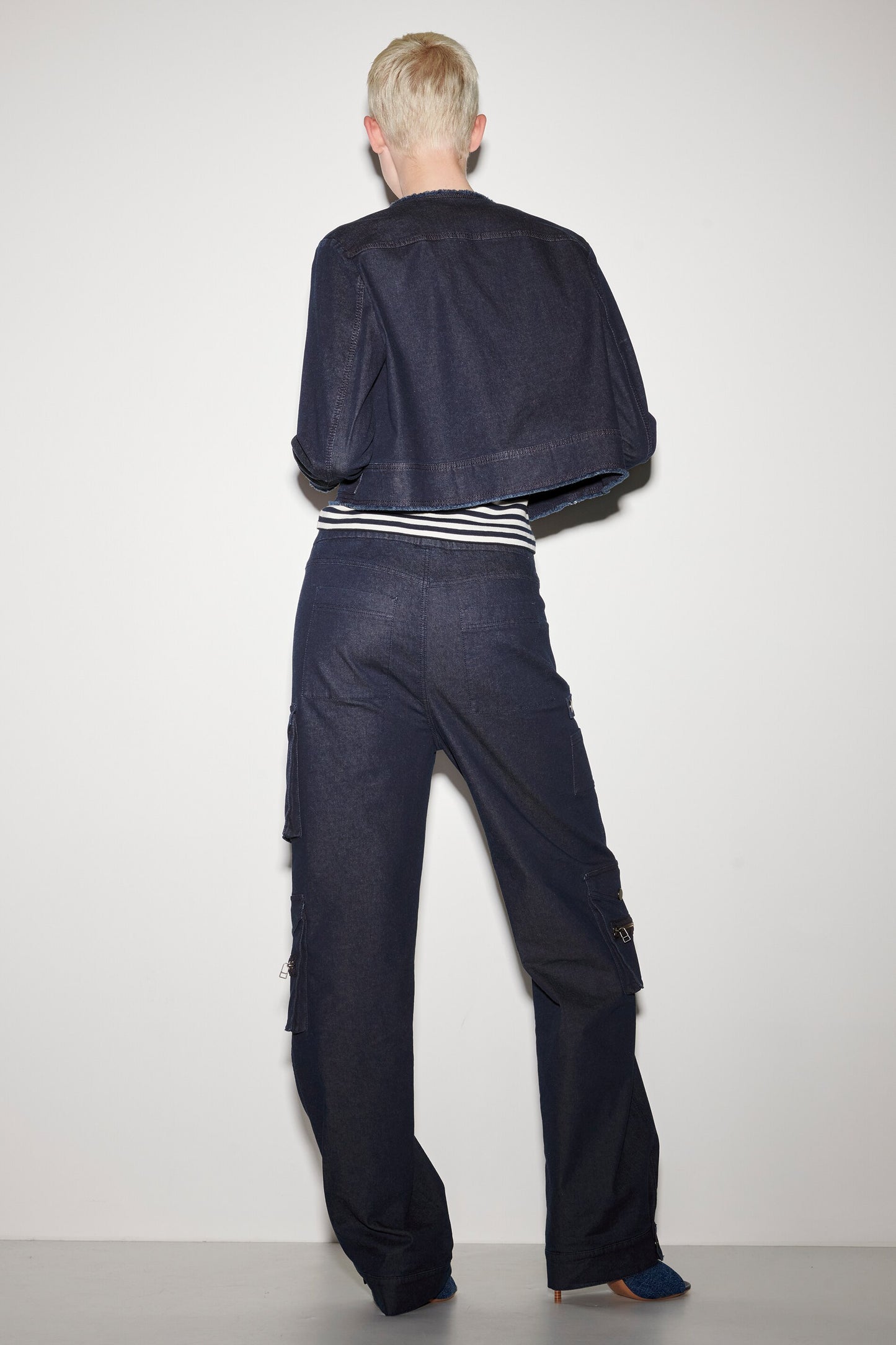 Denim Cargo Pants