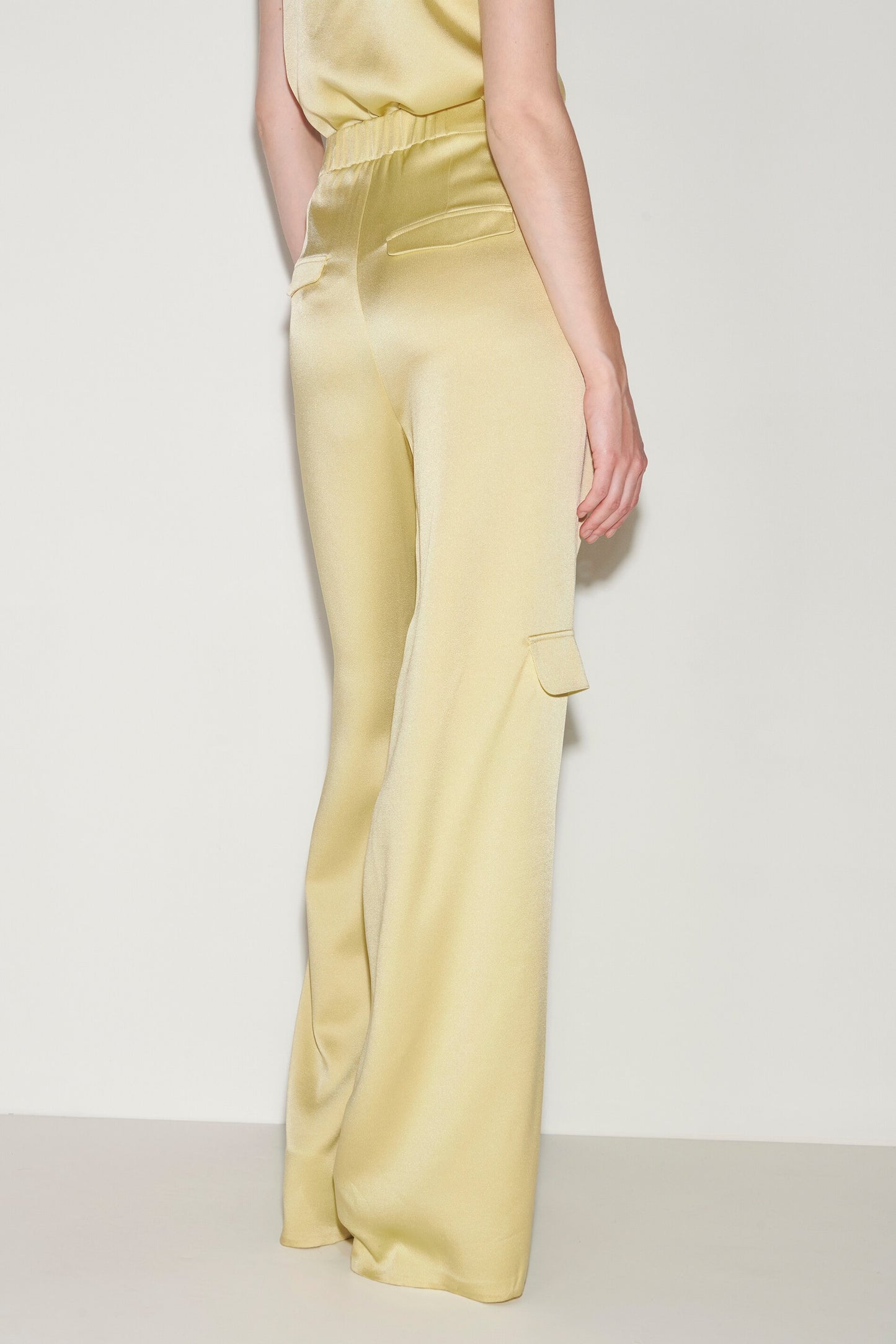 Satin Wide-Leg Pants