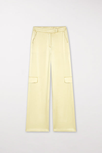 Satin Wide-Leg Pants