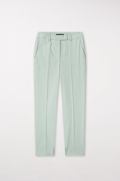 Stretch Cotton Tapered Pants