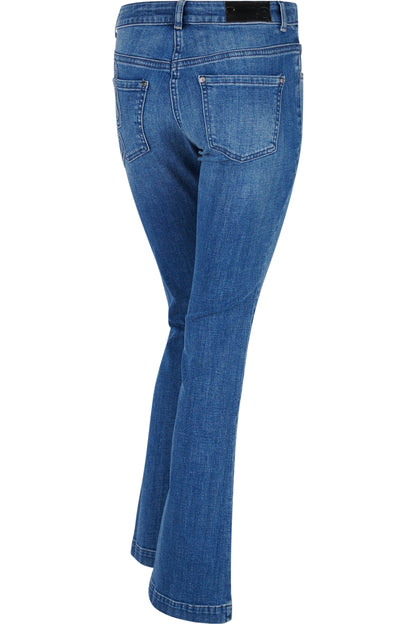 Boot-cut Jeans with Embroidery