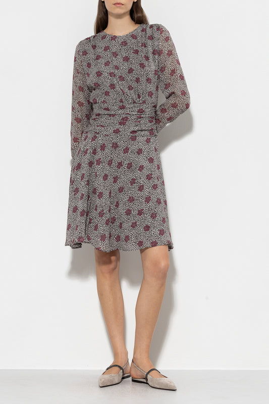 Dress with Millefleurs Print