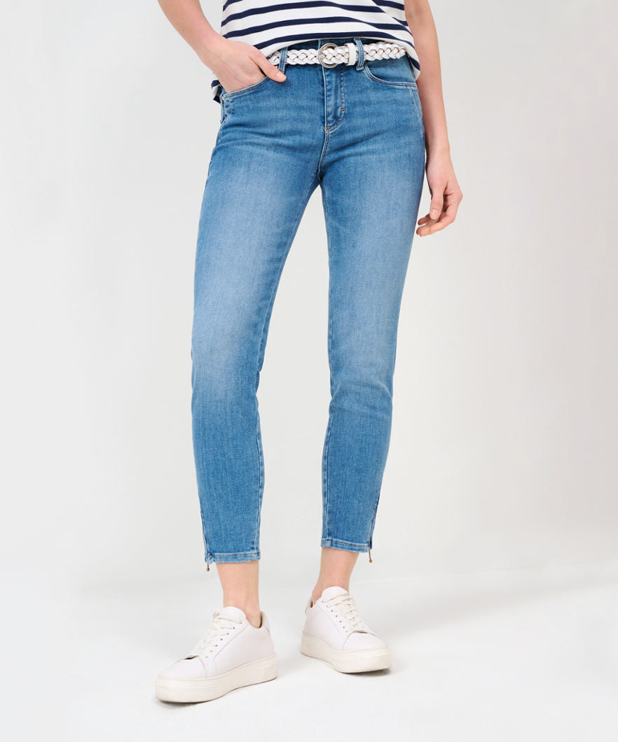 Drainpipe Jeans with Trendy Styling Details