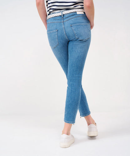 Drainpipe Jeans with Trendy Styling Details