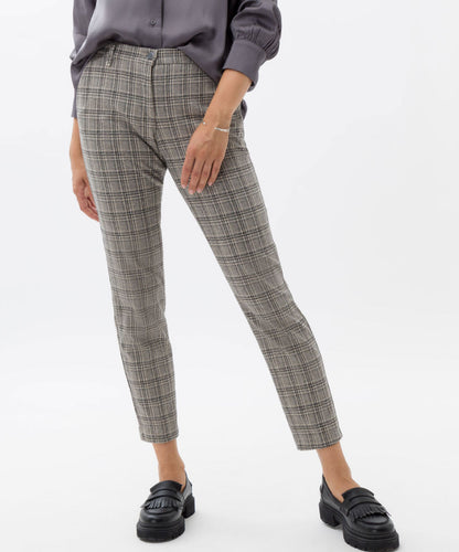 Checkered Trousers in Cool Jersey Quality