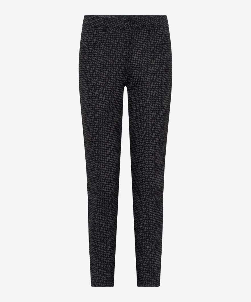 Jersey: Flat-Front Pants in Slim Fit