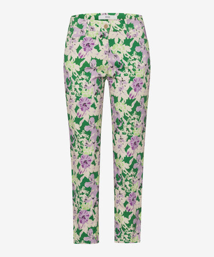 Cropped City Chinos with Decorative Print