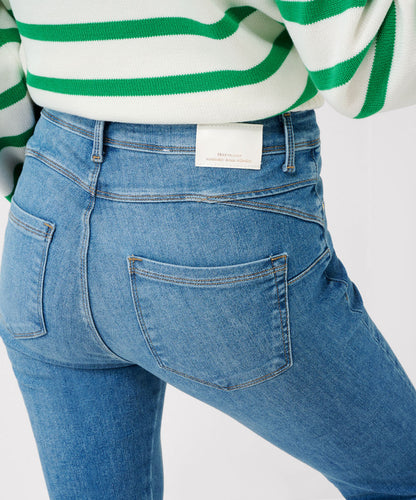 Five-pocket Tube Jeans in Vintage Denim