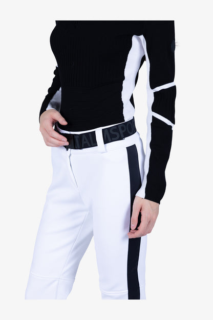 側飾邊微喇滑雪長褲