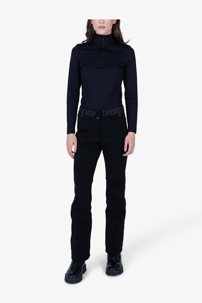 側飾邊微喇滑雪長褲