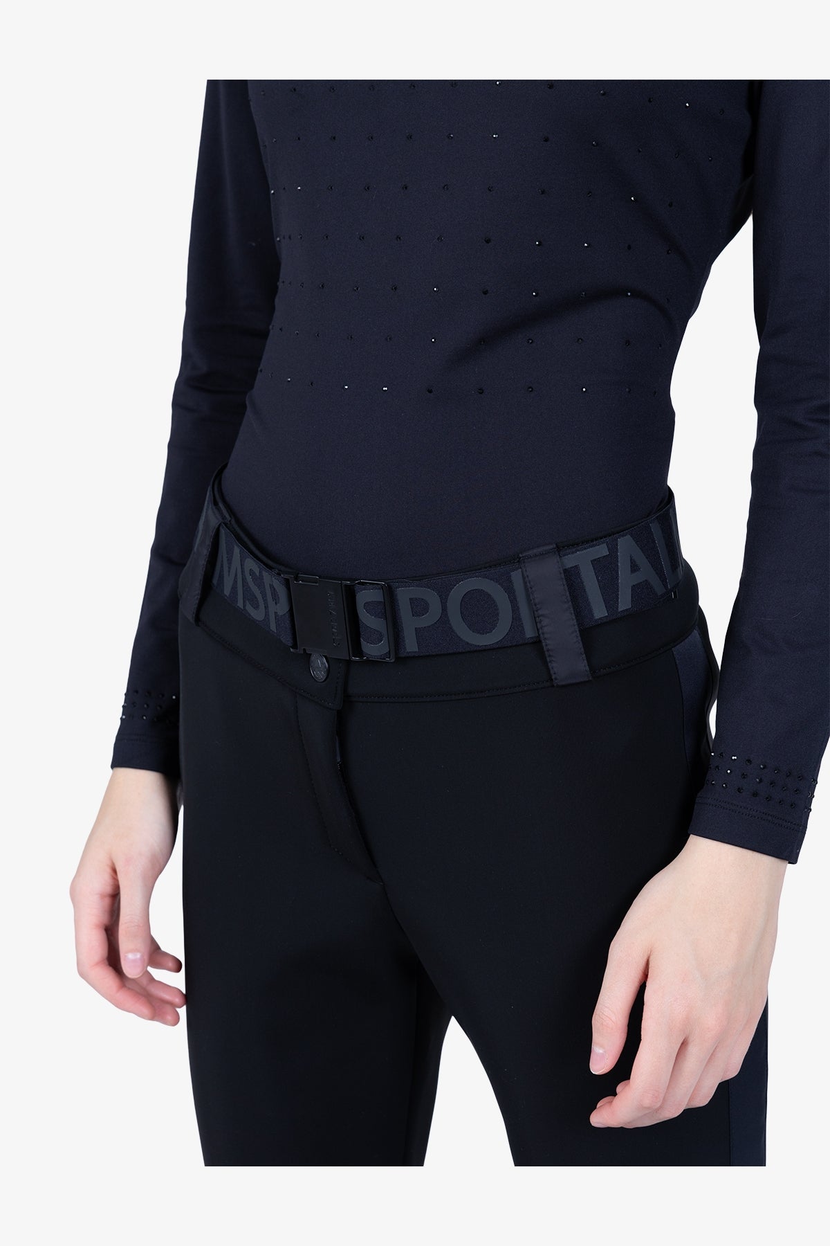 側飾邊微喇滑雪長褲