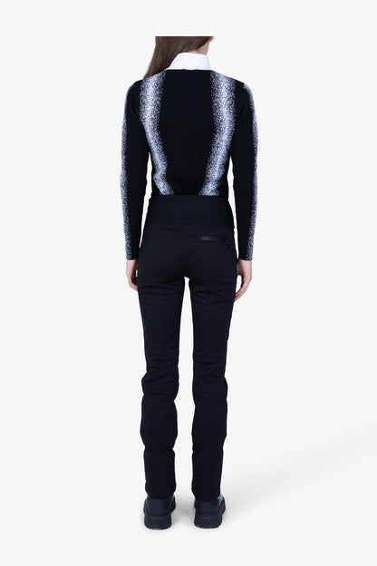 字母鬆緊腰修身長褲