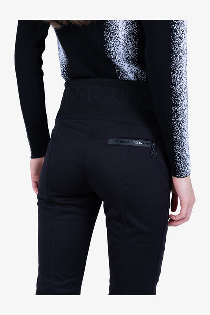 字母鬆緊腰修身長褲