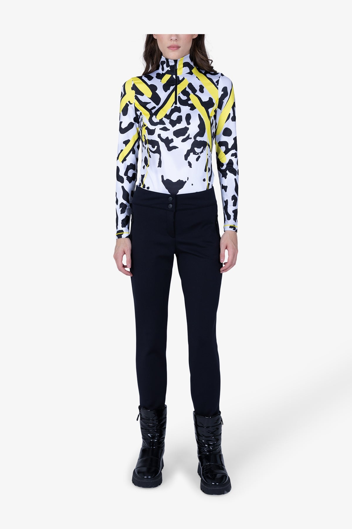 拉鏈口袋緊身長褲