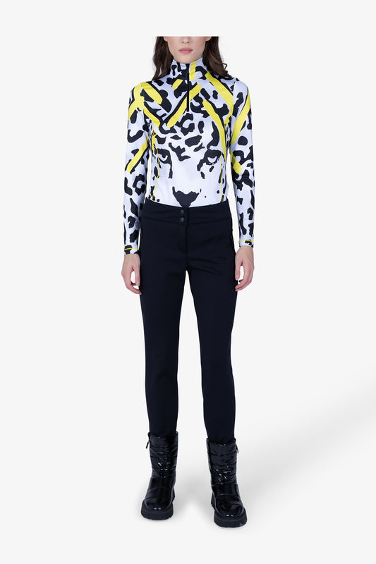 拉鏈口袋緊身長褲