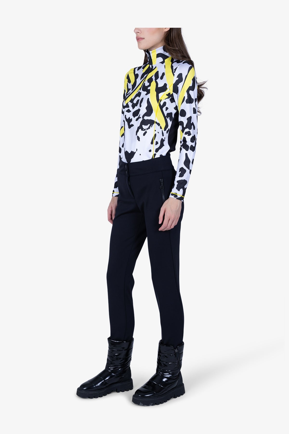 拉鏈口袋緊身長褲