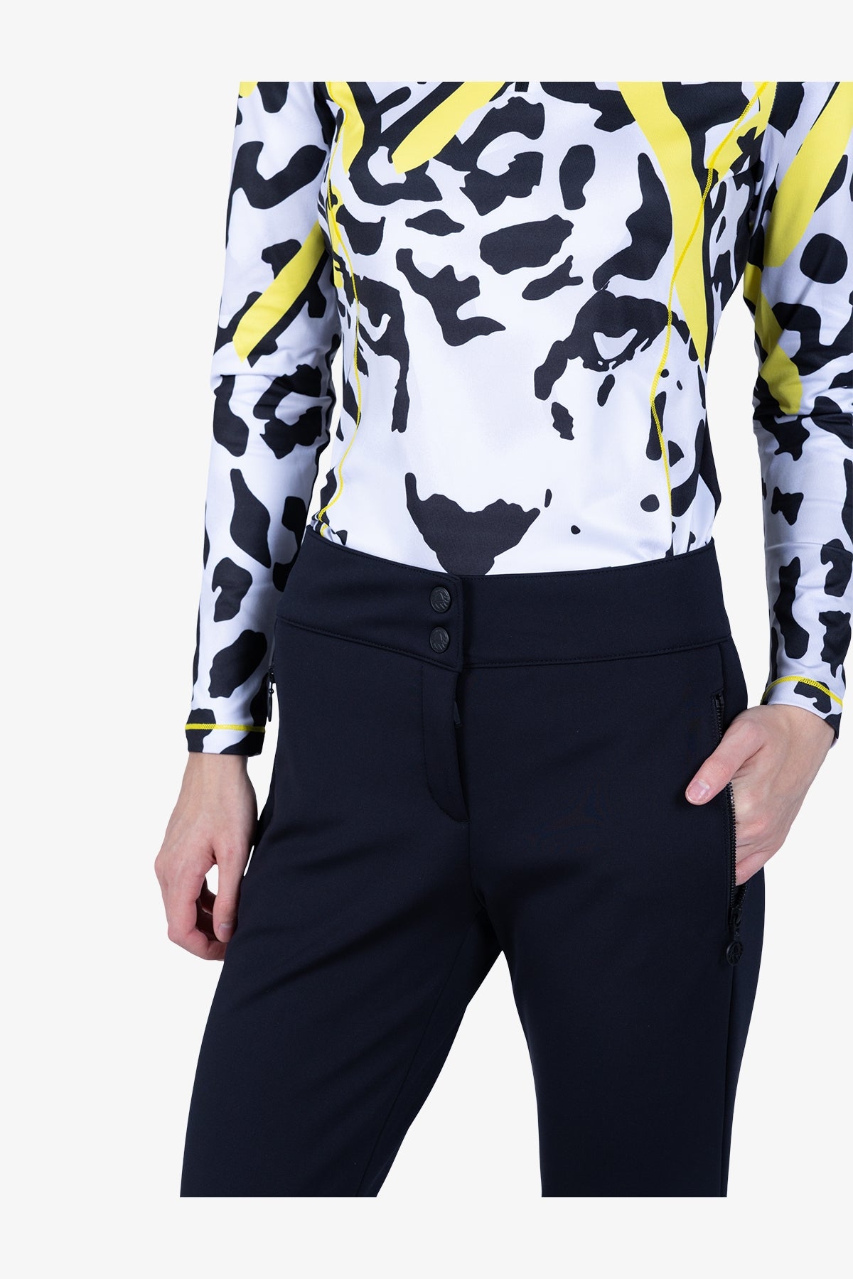 拉鏈口袋緊身長褲