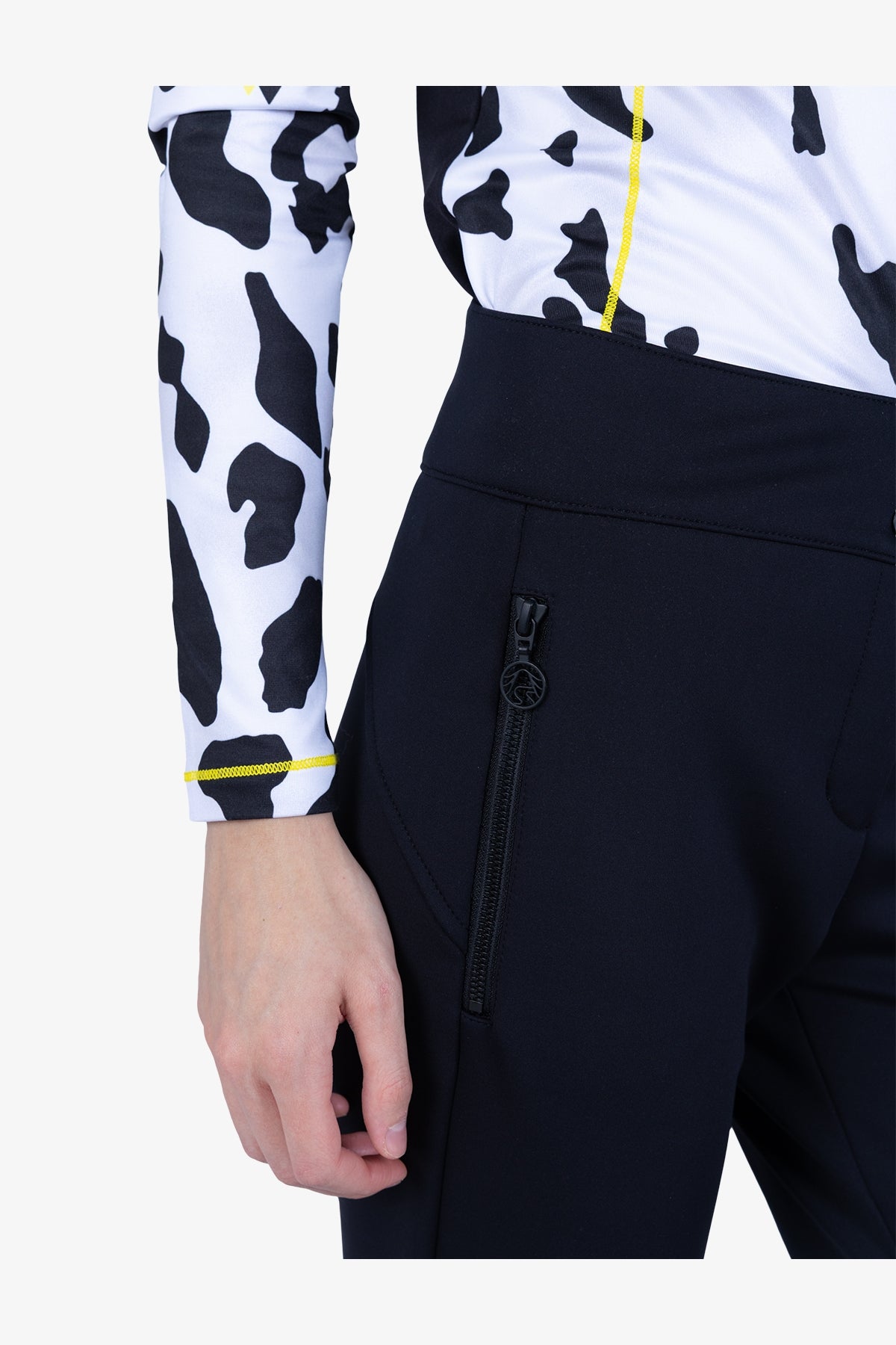 拉鏈口袋緊身長褲