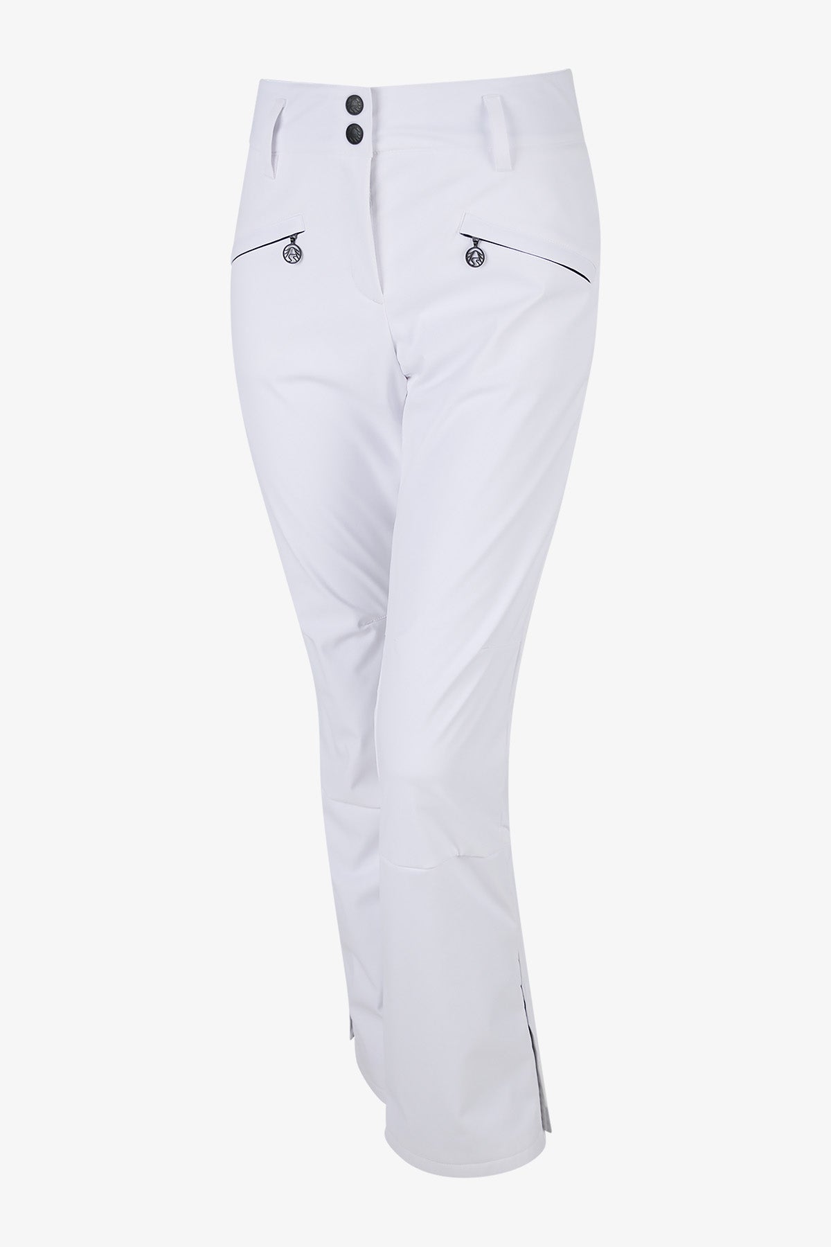 拉鏈口袋襯墊滑雪長褲