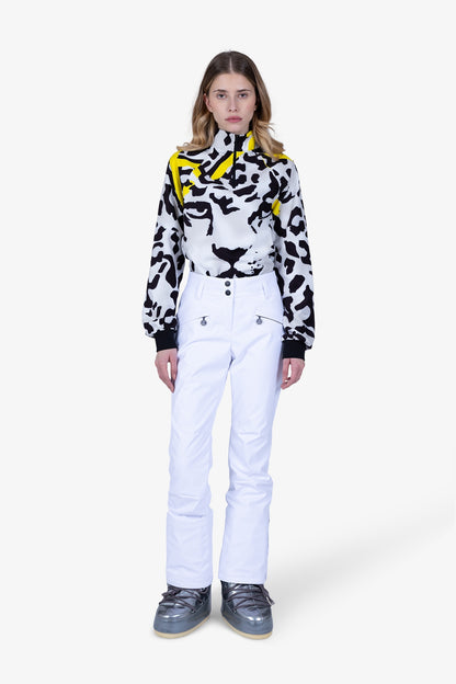 拉鏈口袋襯墊滑雪長褲