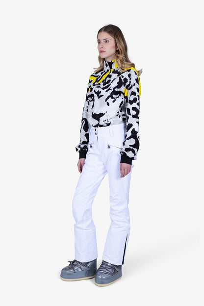 拉鏈口袋襯墊滑雪長褲