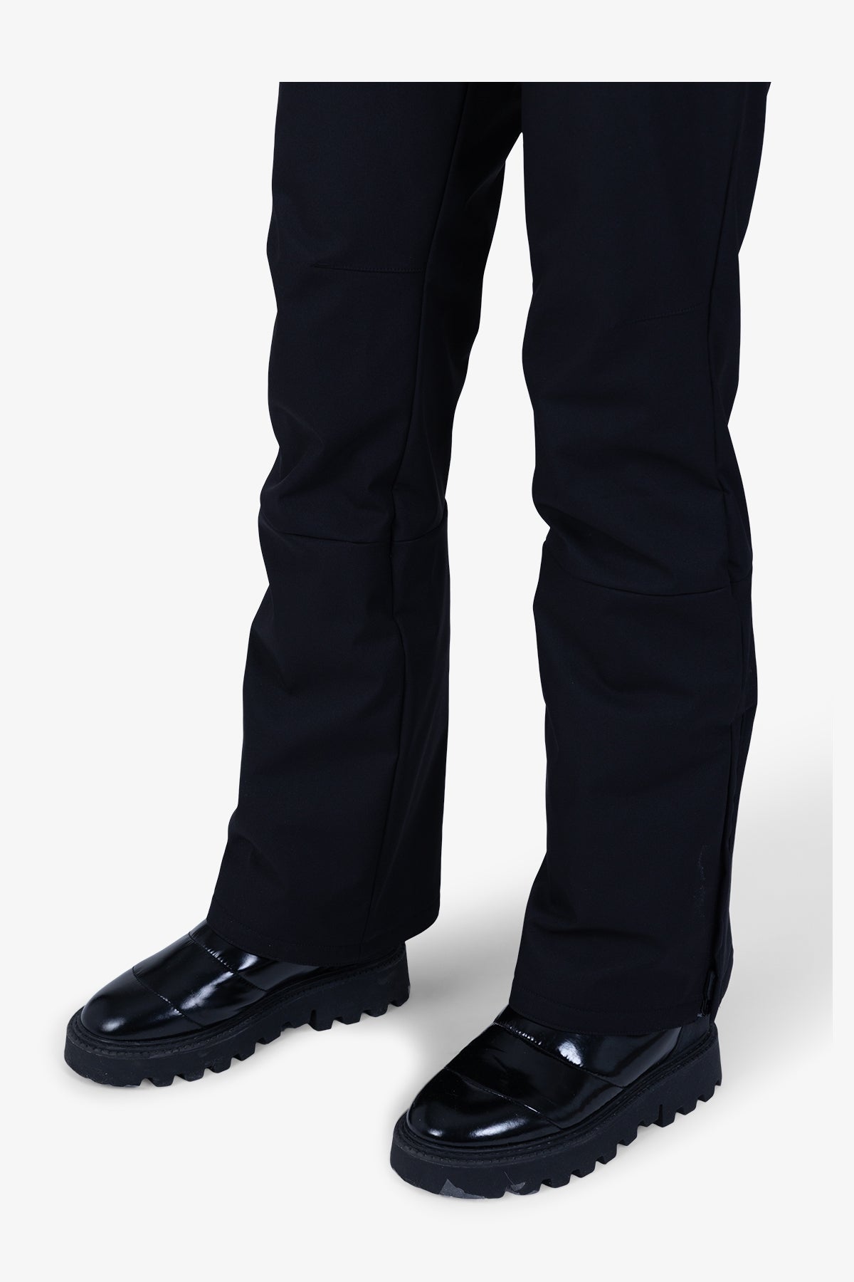 拉鏈口袋襯墊滑雪長褲